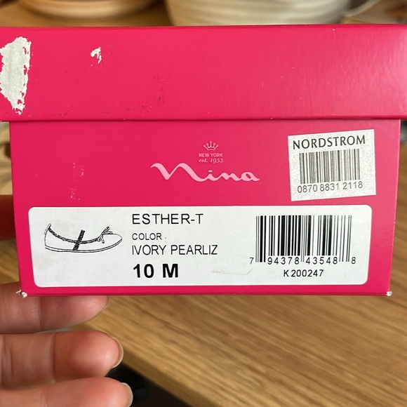 Nina Esther-T Ivory Pearlized Girl’s Shoes - Picture 8 of 8